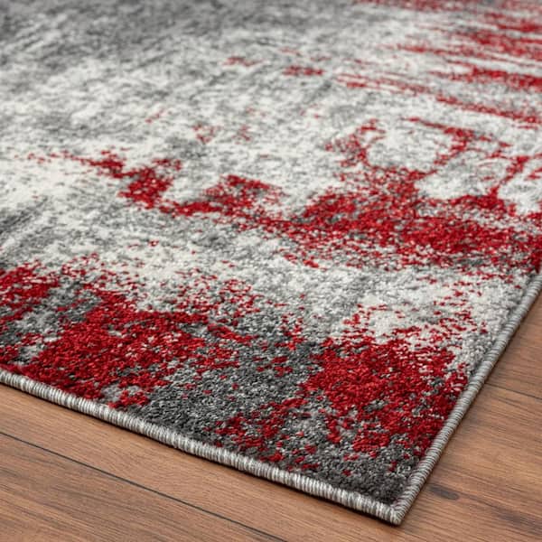 Direct Home Textiles Group Milan Skid-Resistant 27x45 Rectangular Scatter Rugs | Red | 2 x 4 ft | Rugs + Floor Coverings Accent Rugs | Skid Resistant
