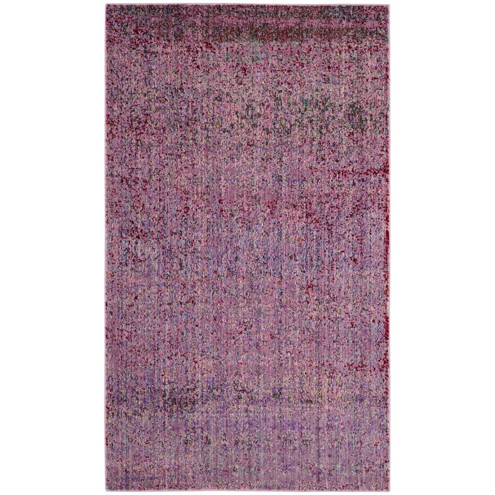 SAFAVIEH Valencia Lavender/Multi 2 ft. x 3 ft. Border Area Rug VAL203N