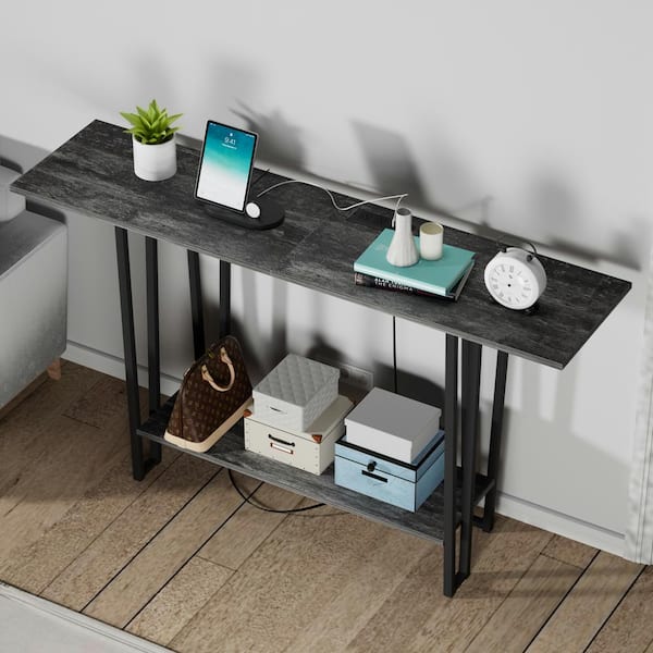 Gray deals foyer table