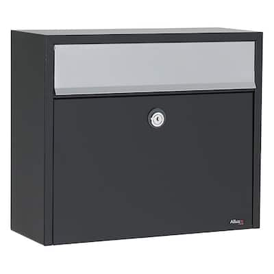 Allux Black Wall-Mount Mailbox ALX-100-BK