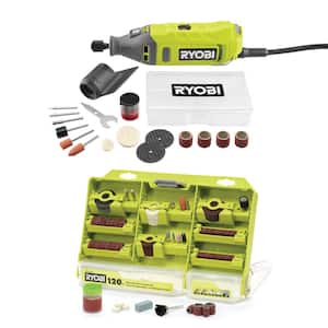 1.2 Amp Corded Rotary Tool with Rotary Tool 120-Piece All-Purpose Kit (For Wood, Metal and Plastic)