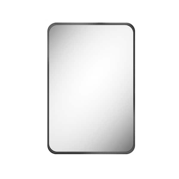 Unbranded 24 in. x 36 in. Modern Rectangle Framed Decorative Mirror
