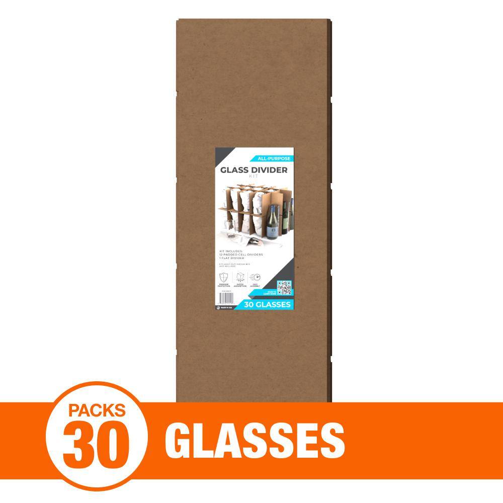Beige Cardboard Glass Divider Kit for Kitchen and Garage