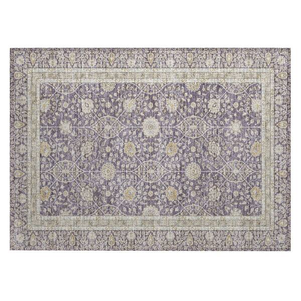 Chantille Machine Washable Indoor/Outdoor Abstract ACN3047 Plum 2 ft. x 3 ft. Accent Rug
