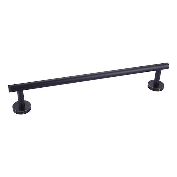 ALEASHA 24 in. Wall Mounted Towel Bar in Oil Rubbed Bronze AL 8J120RB The Home Depot