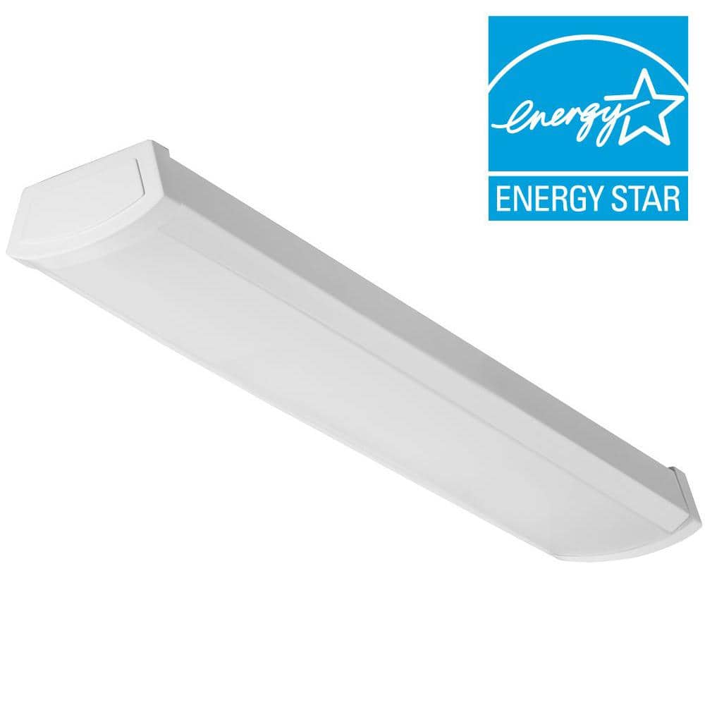 Sleek White LED Flush Mount Ceiling Light for Indoor Use