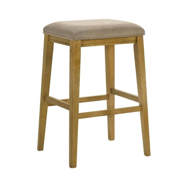 Armen Living Jane Wood Bar Stool