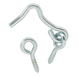 Everbilt 2 in. Zinc-Plated Hook and Eye (3-Pack) 15345 - The Home
