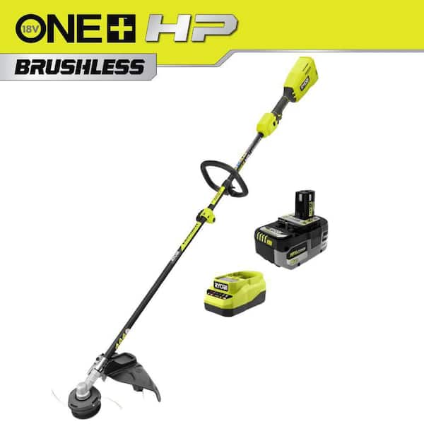 ONE+ HP 18V Brushless 15 in. Attachment Capable String Trimmer with 6.0 Ah Battery and Charger