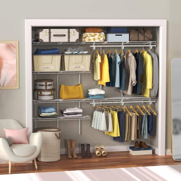 ClosetMaid ShelfTrack 72 in. L x 16 in. D White Heavy-Duty Wire