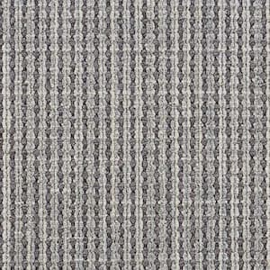 Reckless - Haze - Gray 13.2 ft. 40 oz. Wool Pattern Installed Carpet