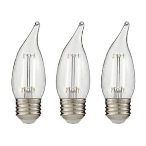 40-Watt Equivalent BA11 Dimmable Edison LED Light Bulb Soft White (3-Pack)