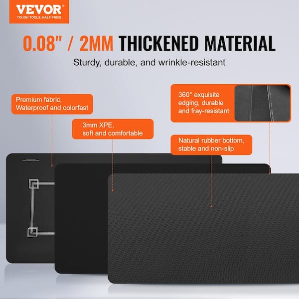 VEVOR Poker Table Top, 70 X 35 In. Poker Mat For Table, 6-8 Players Foldable Poker Table Top With Carrying Bag, Waterproof PKZD705X355IQECM4V0 - The Home Depot