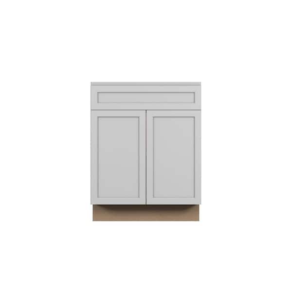 Westport Shaker 24 in. W x 34.5 in. H x 24 in. D in Painted White Plywood Assembled Base Cabinet