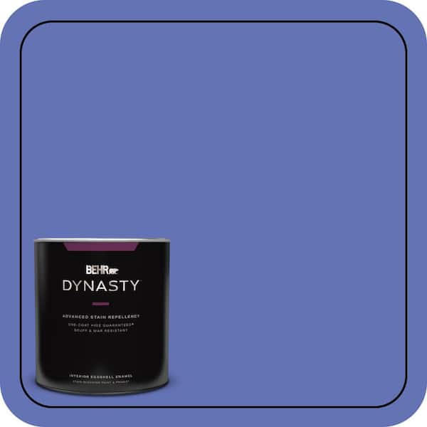 BEHR DYNASTY 1 qt. #P540-6 Wild Pansy One-Coat Hide Eggshell Enamel Interior Stain-Blocking Paint and Primer