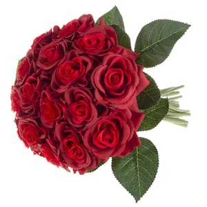 Artificial Red Roses (Set of 18)