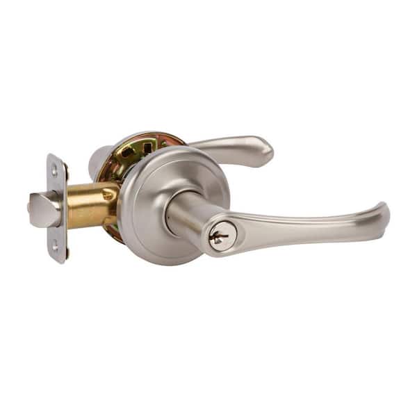 Delaney Kerry Entry Door Lever in Satin Nickel