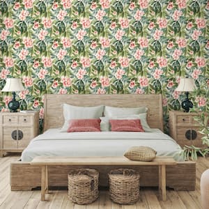 Darwin Flora Shell Tropical Vinyl Peel and Stick Wallpaper Roll (Covers 30.75 sq. ft.)