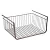 interDesign York Lyra Under The Shelf Storage Basket in Bronze 63071 - The  Home Depot