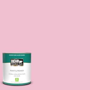 1 qt. #100B-4 Pink Chintz Semi-Gloss Enamel Low Odor Interior Paint & Primer
