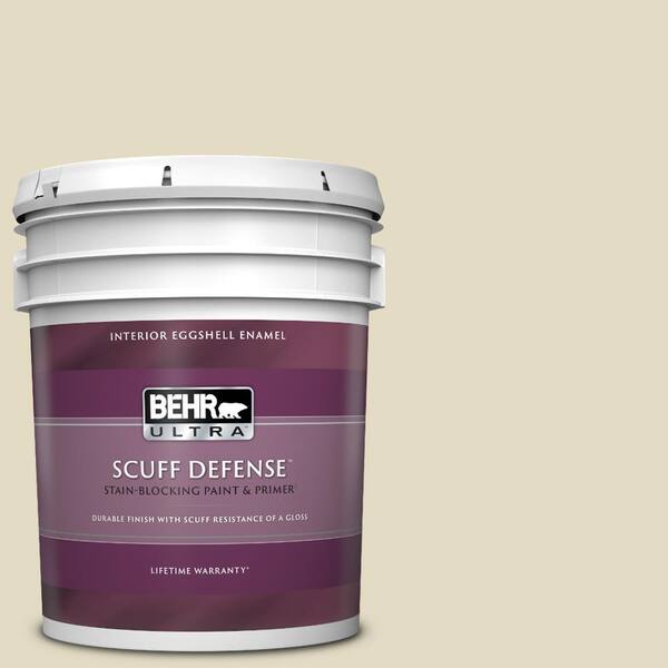 BEHR ULTRA 5 gal. #770C-2 Belvedere Cream Extra Durable Eggshell Enamel Interior Paint & Primer