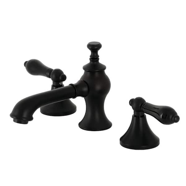 Kingston Brass Duchess 8 in. Widespread 2-Handle Bathroom Faucet in Matte Black