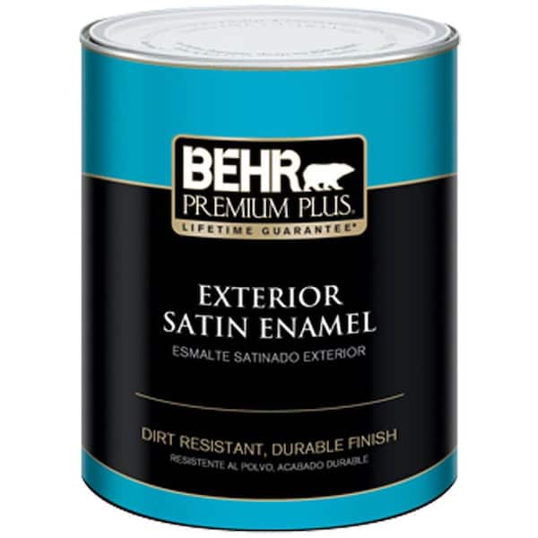 BEHR PREMIUM PLUS 1 qt. Deep Base Satin Enamel Exterior Paint