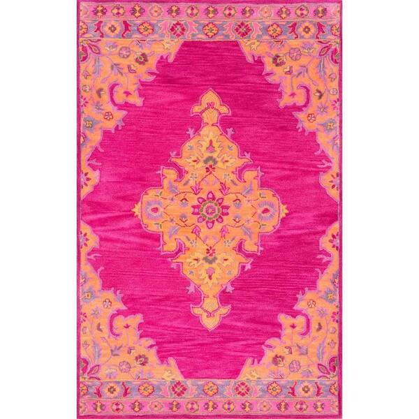 nuLOOM Markus Persian Bohemian Pink 8 ft. x 10 ft. Area Rug