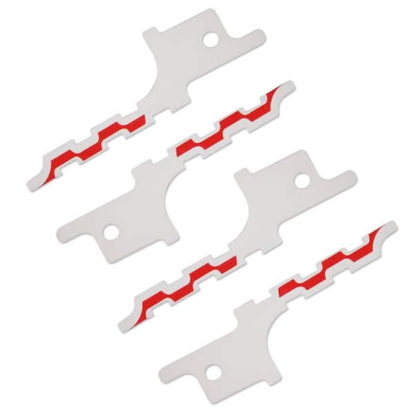 KIWDZFU 4-Piece Metal Drywall Reciprocating Saw Blades with Blunt Point High-Performance Cutting for Precise Drywall Access