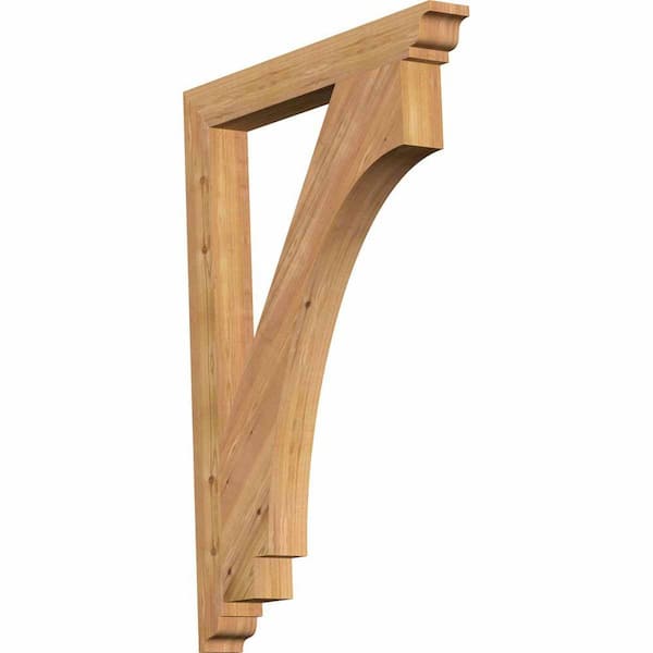 Ekena Millwork 3.5 in. x 44 in. x 32 in. Western Red Cedar Imperial Traditional Smooth Bracket