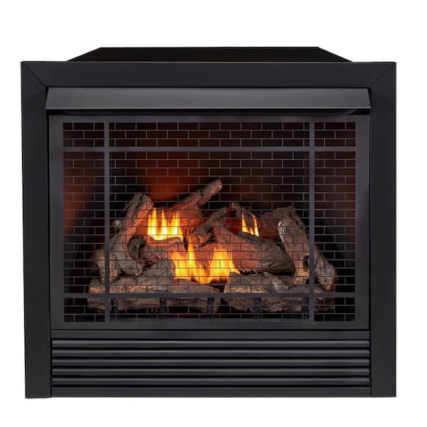 Duluth Forge 36 in. Ventless Dual Fuel Fireplace Insert with Remote Control