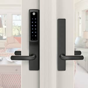 Assure Lock for Andersen Patio Doors Black No Cylinder Deadbolt with Wi-Fi and Touchscreen Keypad