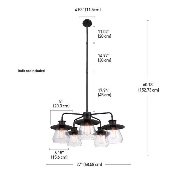 Globe Electric Nate 5 Light Oil Rubbed Bronze Chandelier With Clear Glass Shades 60471 - Euphoria 15 Wide Bronze Led Ceiling Light Globe Electric Nate 5 Light Oil Rubbed Bronze Chandelier With Clear Glass Shades 60471 - Euphoria 15 Wide Bronze Led Ceiling Light