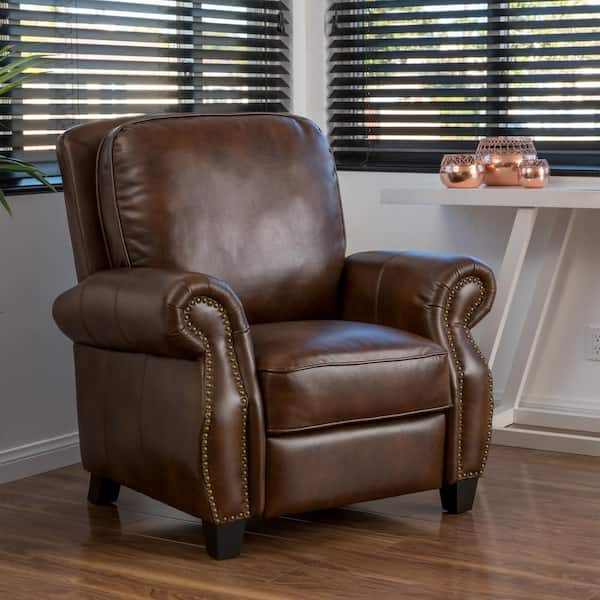 Hanover Big Man Large Oversized Pillow Back Leather Recliner - Club  Furniture