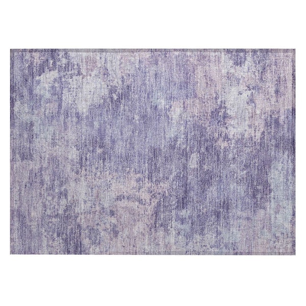 Chantille Machine Washable Indoor/Outdoor Abstract ACN2364 Plum 2 ft. x 3 ft. Accent Rug
