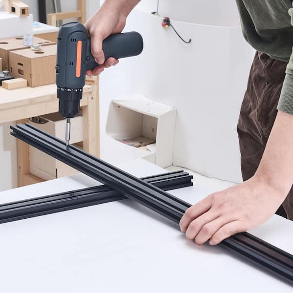 5 Pieces 39.4 in. T Slot 2040 Aluminum Extrusion Profile, European Standard Anodized Linear Rail, High-Strength Extruded