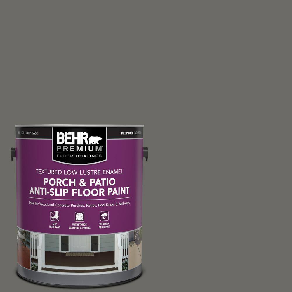 1 gal. #PPU18-18 Mined Coal Textured Low-Lustre Enamel Interior/Exterior Porch and Patio Anti-Slip Floor Paint price history on PriceWatchPro