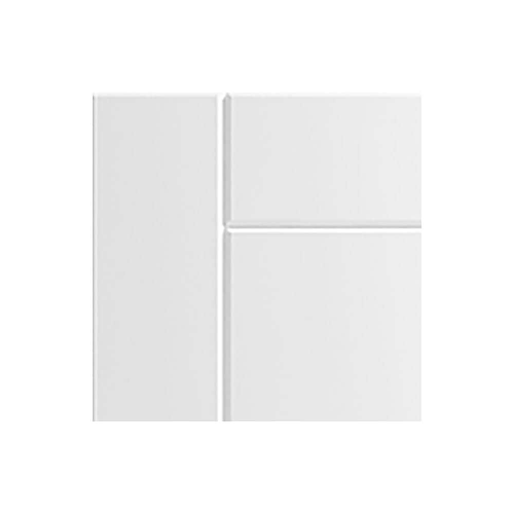 Sanibel 7.25 in. W x 0.625 in. D x 7.25 in. H White Cabinet Door Sample Shell White Matte price history on PriceWatchPro