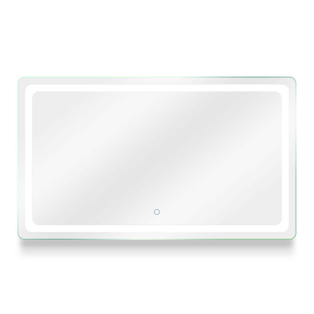 Egret 60 in. W x 35 in. H Frameless Rectangular LED Light Bathroom Vanity M