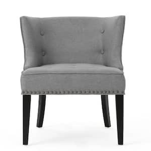 Adelina Grey Fabric Upholstered Club Chair