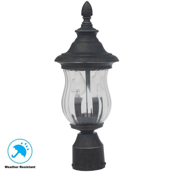 Light Bronze Outdoor Post Mount 