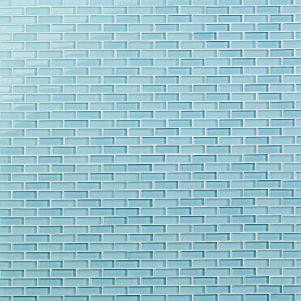 Reviews for Ivy Hill Tile Contempo Turquoise Brick Pattern 12 in. x 12 ...