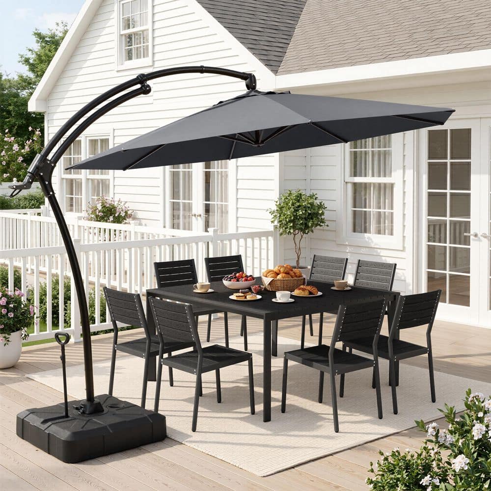 Crestlive Products 11 ft. Octagon Outdoor Offset Umbrella w/350