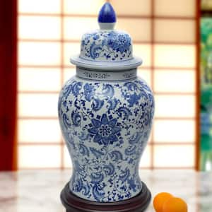 Afoxsos Ceramic Rustic Vintage Vase with 3 Piece Set of Glazed Decorative  Vase Table, Grey Blue SNPH002IN318 - The Home Depot