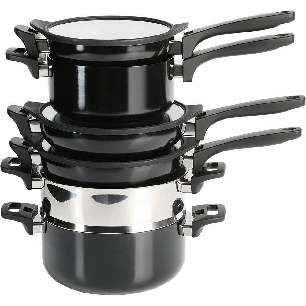 Cook's Companion® 4-Piece 11 Nonstick Aluminum Stackable Cookware