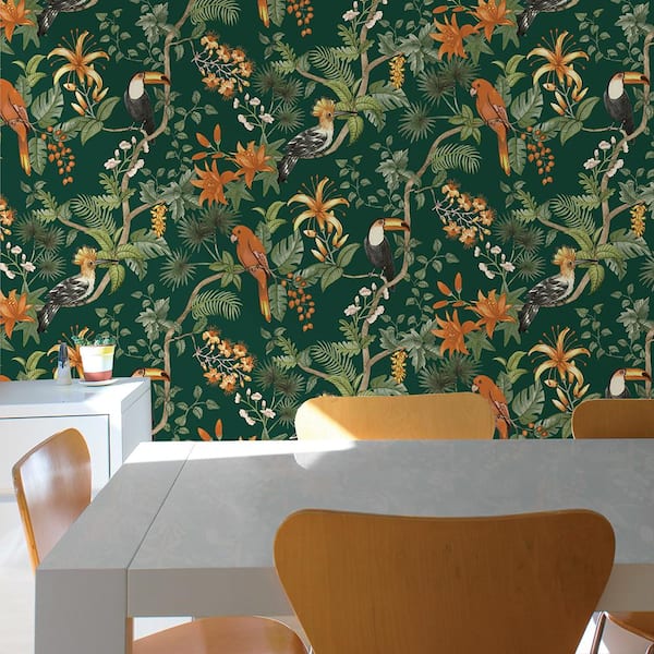 Tropical floral garden bird of paradise Pattern Wallpaper for Walls   Blooms of Paradise
