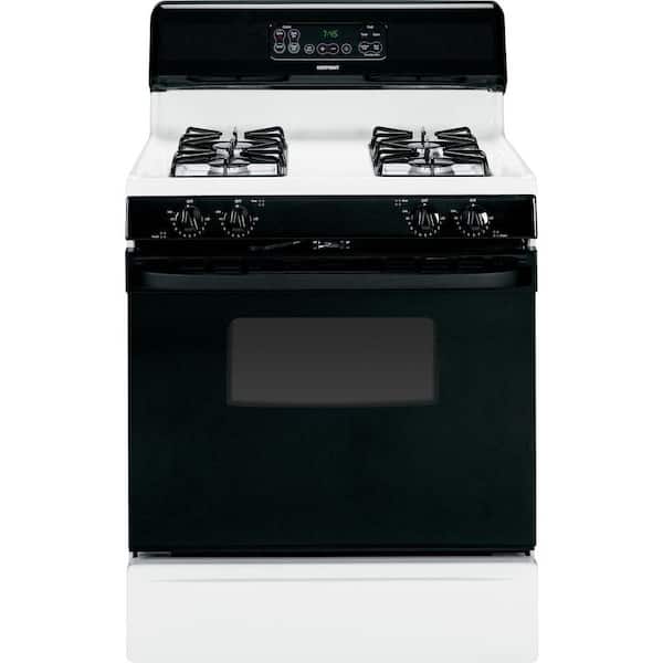 Hotpoint 4.8 cu. ft. Gas Range with Self-Cleaning Oven in White