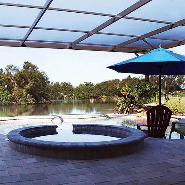 108 in. x 100 ft. Charcoal Pool and Patio Premium Polyester P4 Screen Roll