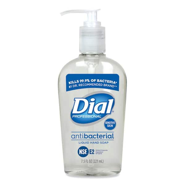Dial Professional 7.5 oz. Light Floral Scent Antibacterial Liquid Hand Soap for Sensitive Skin, Pump (12-Pack)