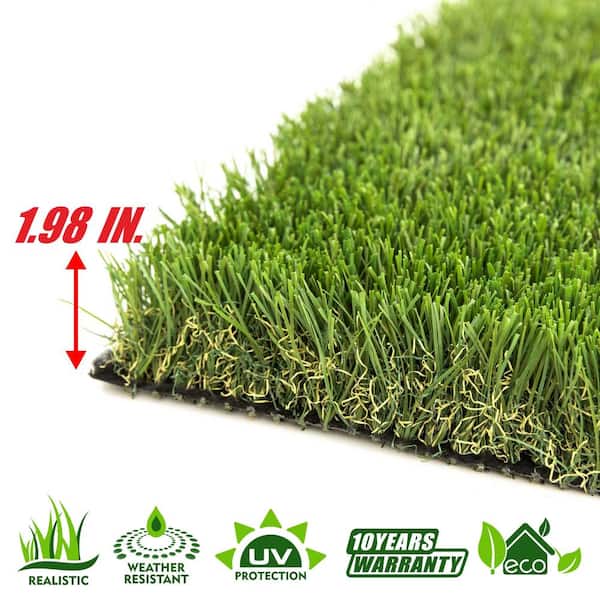 COLOURTREE Mastiff 50 11 ft. Wide x Cut to Length Green Artificial Grass Carpet